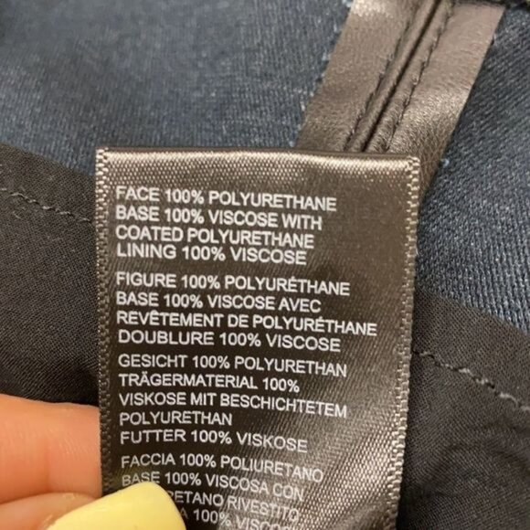 Free People Maisie Faux Leather Mini Skirt NWT size 4 - Picture 7 of 7